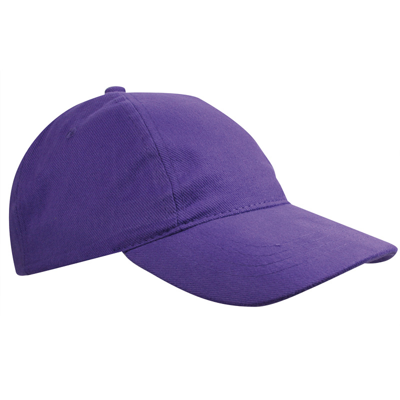Kids Brushed Cap-Paars, #7a6fb4-1 kleur