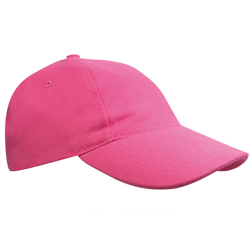 Kids Brushed Cap-Roze, #ec2e6e-1 kleur
