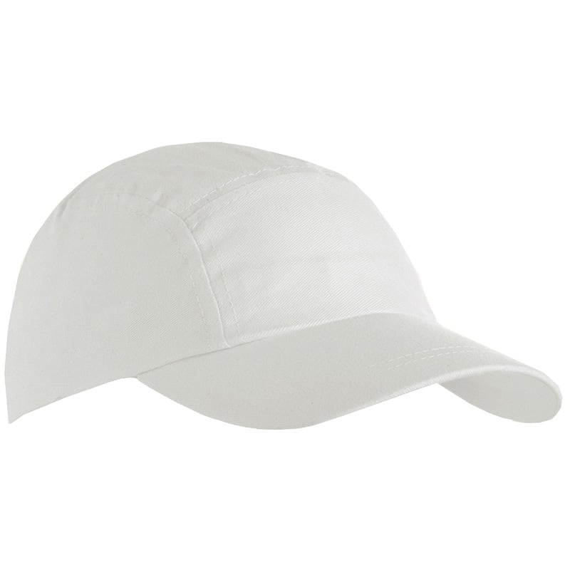 Kids Brushed Promo Cap-Wit, #ffffff-1 kleur