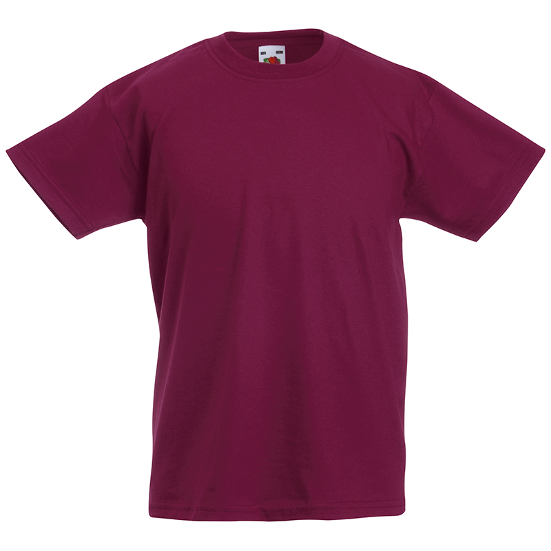 Kids Valueweight T-Burgundy