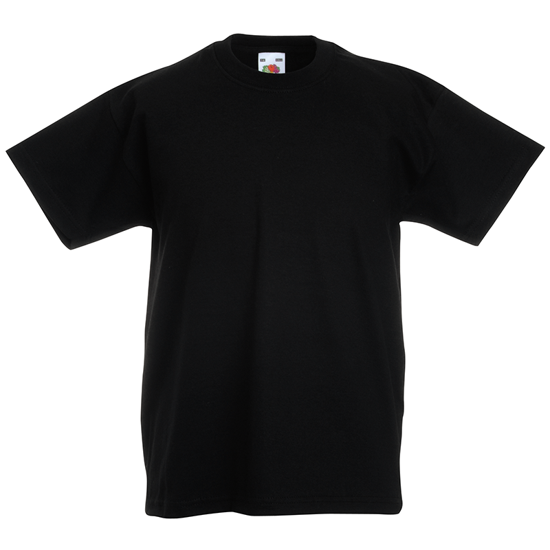 Kids Valueweight T-Zwart