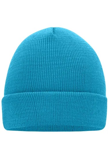Knitted Cap-Aqua