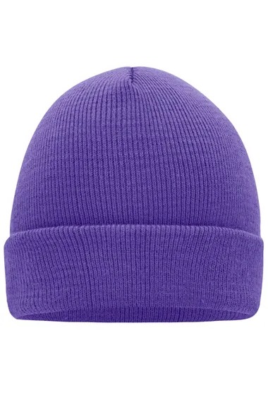 Knitted Cap-Donkerpaars