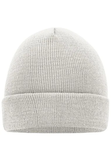 Klasiek gebreide beanie - tweelaags - 100% acryl-Off white