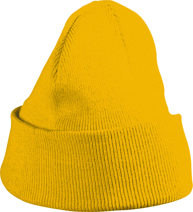 Knitted Cap for Kids-Goudgeel