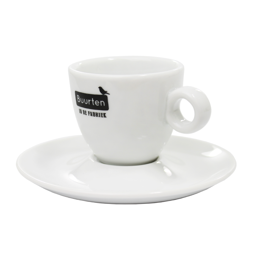 Kop en schotel Espresso-Wit-1 kleur