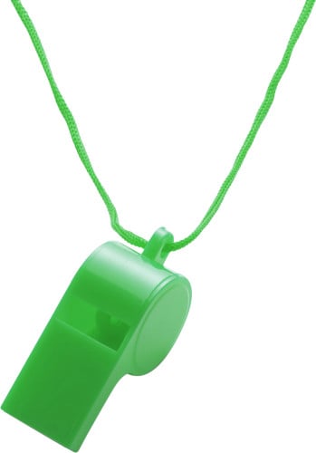 Kunststof fluitje-Groen