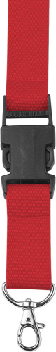Lanyard met veiligheidssluiting-Rood-Zonder opdruk