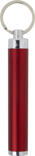 LED zaklamp met sleutelring-Rood