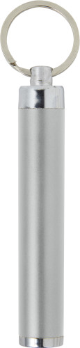 LED zaklamp met sleutelring-Zilver