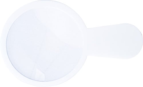 Ultra dun plastic vergrootglas, model 'loep'.-Wit-Zonder opdruk