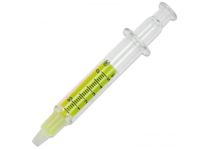 Markeerstift Spuit-Transparant geel