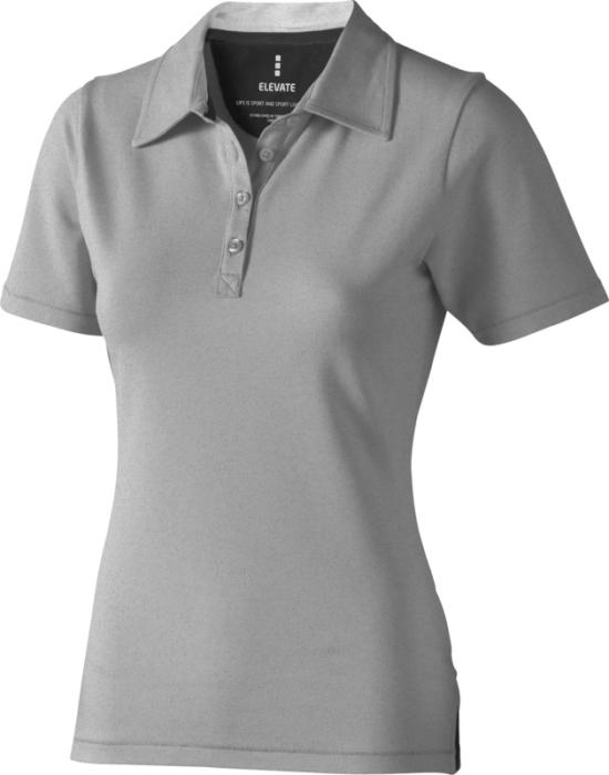Markham dames polo-Grijs gemeleerd