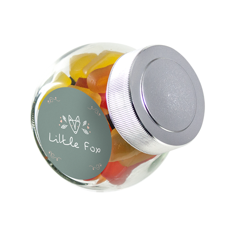 Mini glazen snoeppotje 0,2L-Transparant
