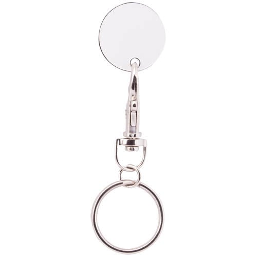 Munt-sleutelhanger euromarket-Wit