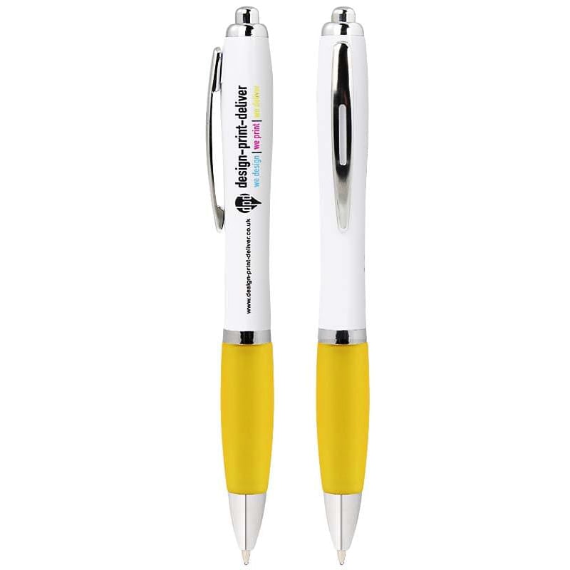 Nash balpen full color-Wit / geel