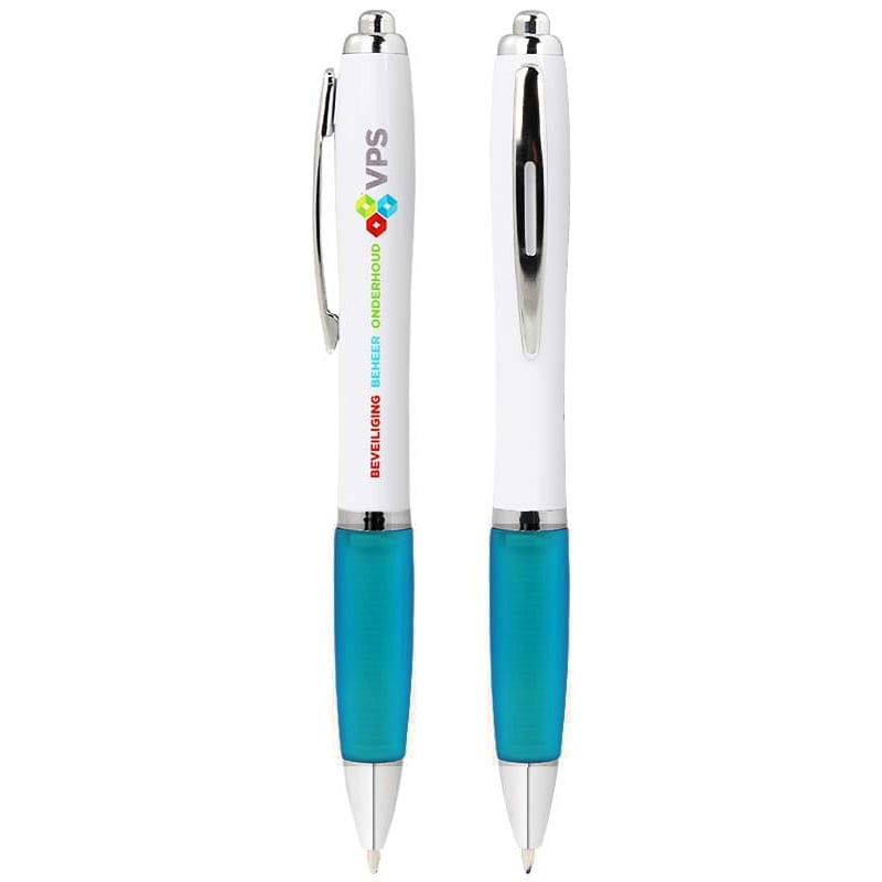 Nash balpen full color-Wit / lichtblauw