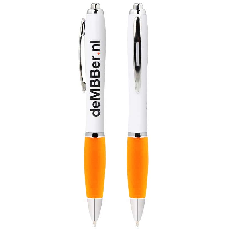 Nash balpen full color-Wit / oranje