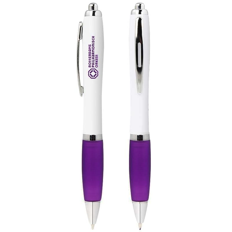 Nash balpen full color-Wit / paars