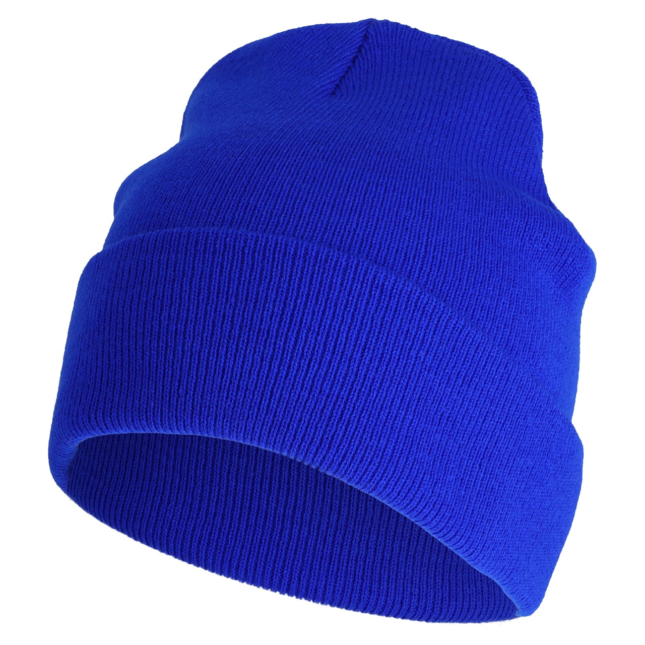 Gebreide Muts-Koningsblauw