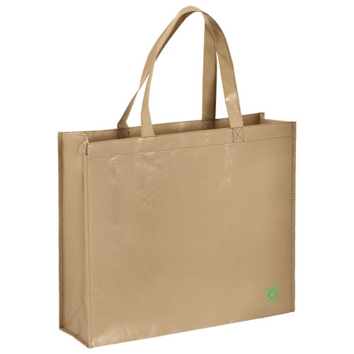 Non woven eco draagtas Flubber-Beige