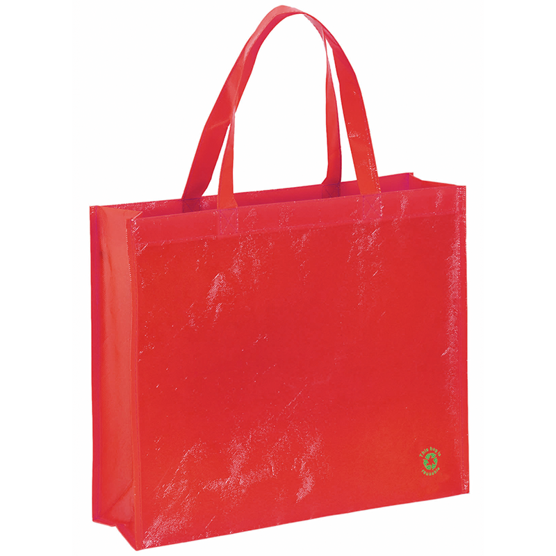 Non woven Eco draagtas Flubber-Rood