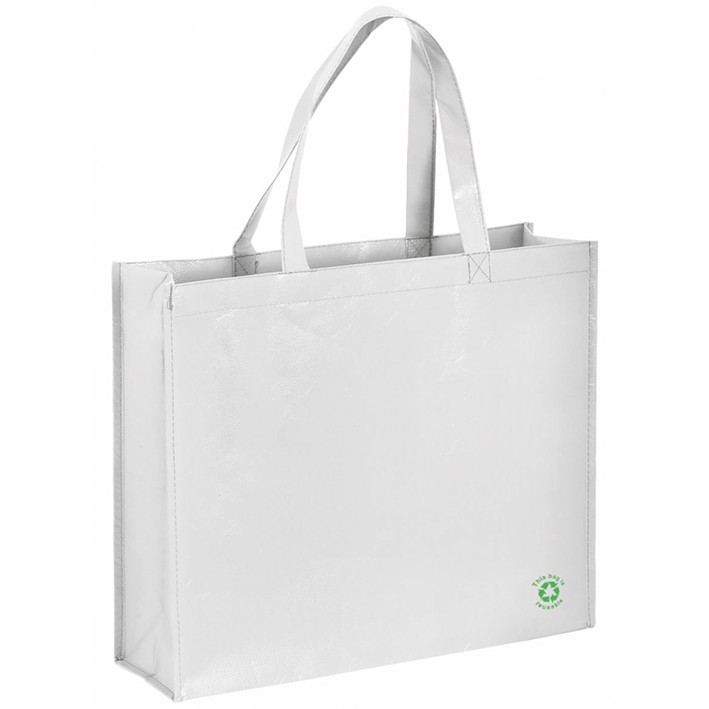 Non woven Eco draagtas Flubber-Wit