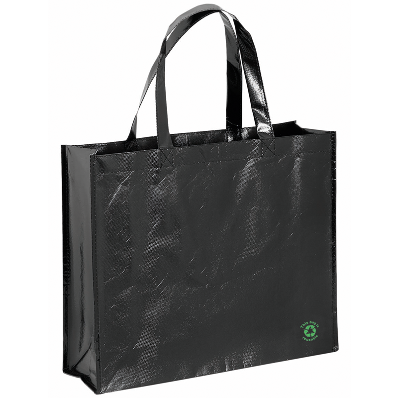 Non woven Eco draagtas Flubber-Zwart