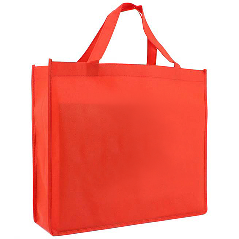 Non woven shopper A3 liggend-Rood