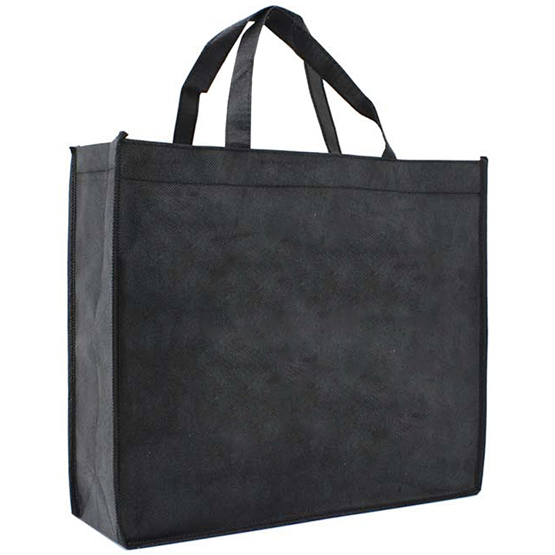 Non woven shopper A3 liggend-Zwart