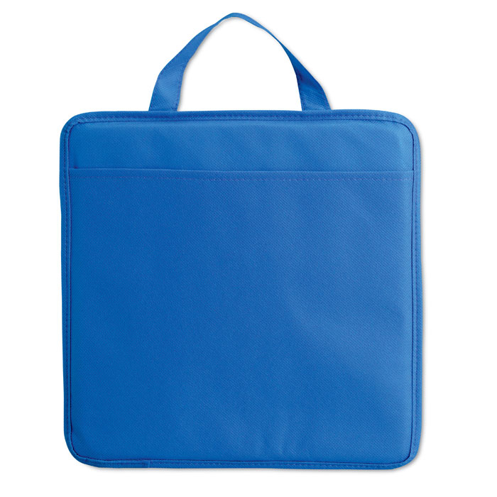 Non-woven stadionkussen met vak-Blauw-Zonder opdruk