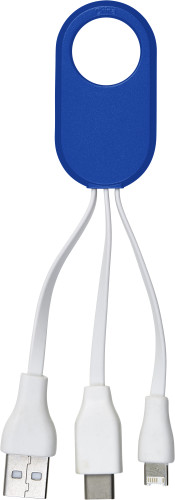 Oplaadkabel set met drie aansluitingen-Blauw