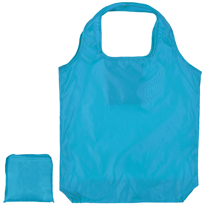 Opvouwbare boodschappentas-Aqua blauw