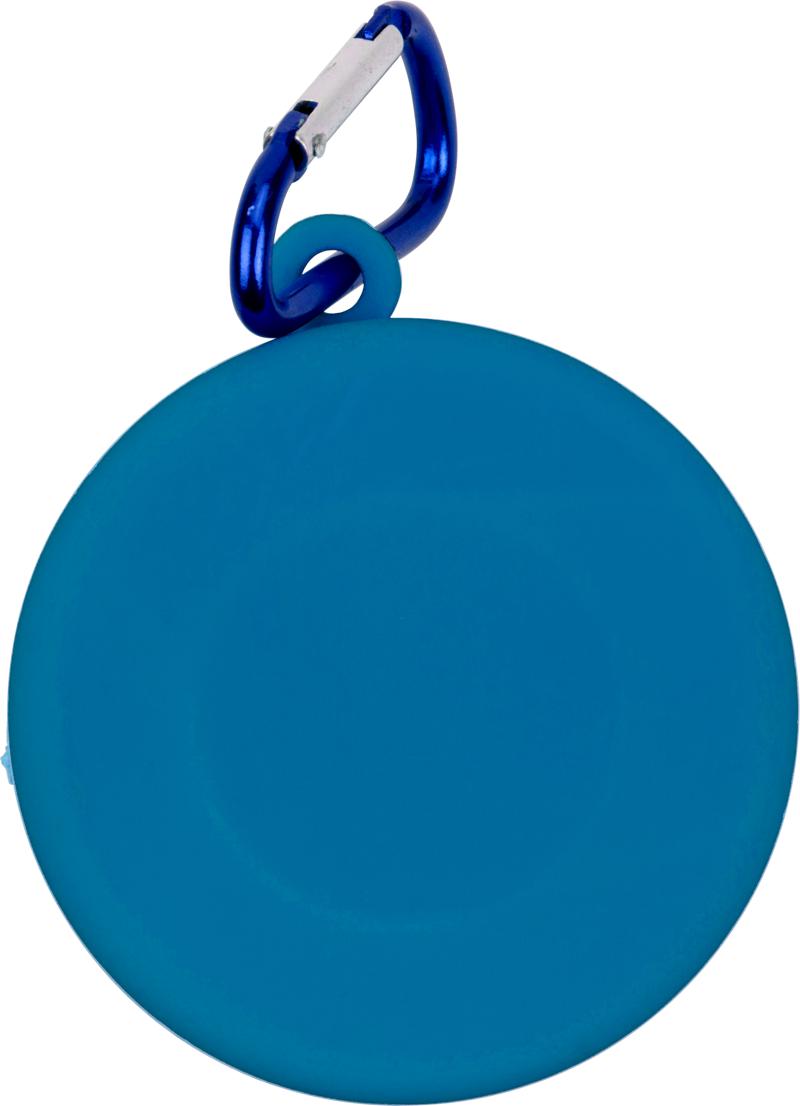 Opvouwbare drinkbeker met karabijnhaak-Blauw-Zonder opdruk