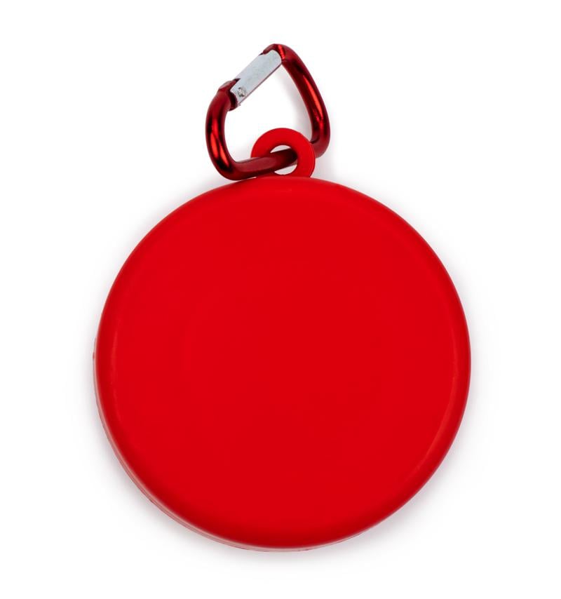 Opvouwbare drinkbeker met karabijnhaak-Rood-Zonder opdruk