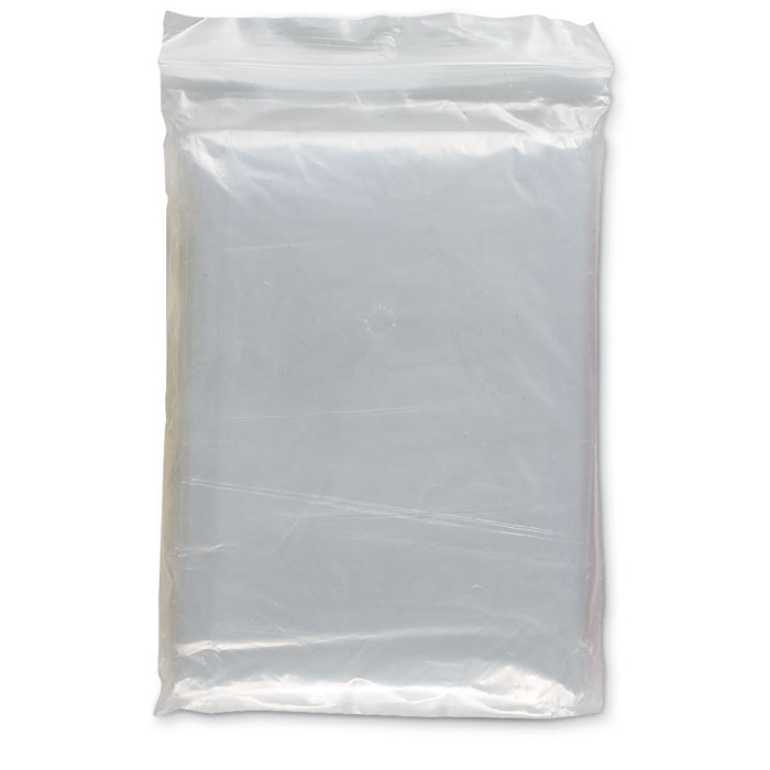 Opvouwbare regenponcho-Transparant-Zonder opdruk