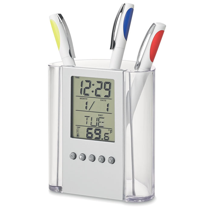 Pennenhouder met kalender-Transparant