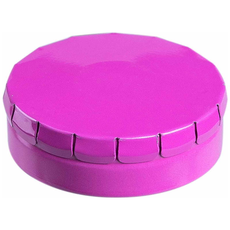 Pepermunt super mini clic clac blikje-Fuchsia