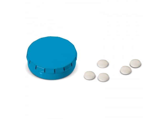 Pepermuntdoos Klik-Licht blauw