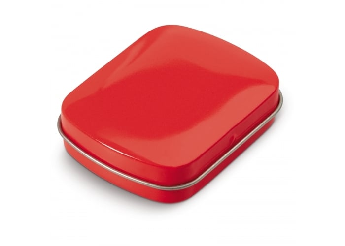 Pepermuntdoos Vierkant-Rood