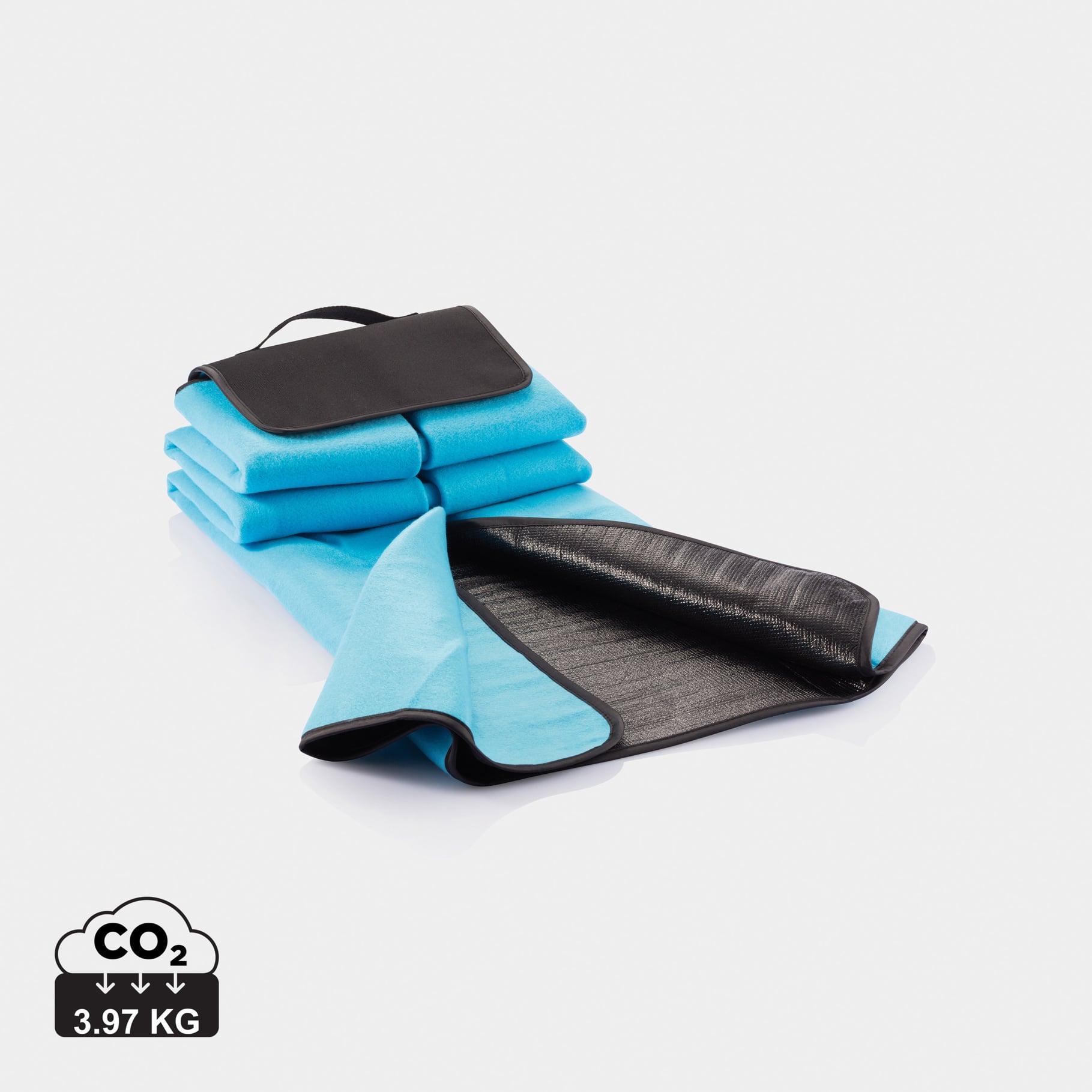 Picknickkleed-Blauw-Zonder opdruk