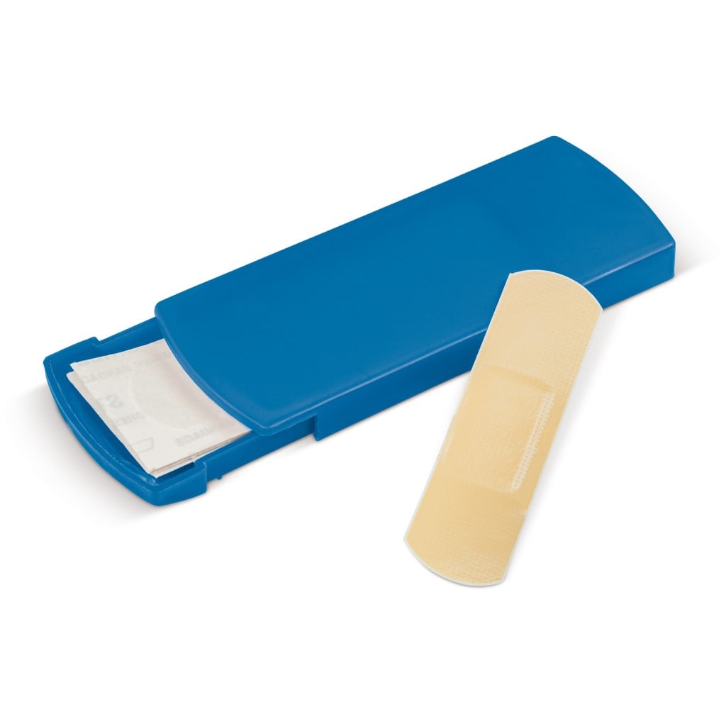 Pleisterdoosje 5st-Frosted donker blauw