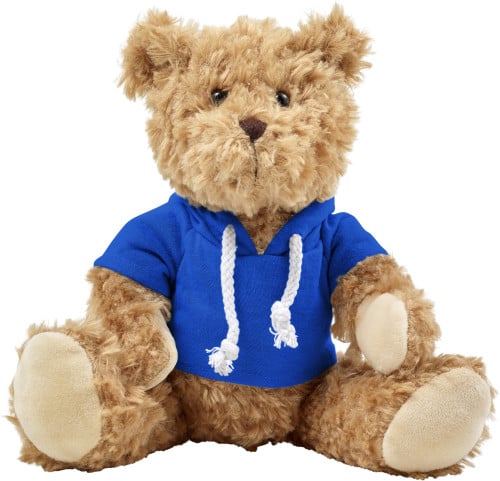 Pluche knuffelbeer met hoodie-Blauw