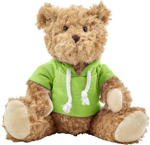 Pluche knuffelbeer met hoodie-Groen