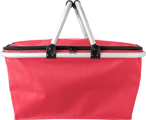 Polyester (320-330gr) boodschappenmand (Oxford).-Rood