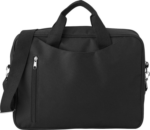 Polyester laptoptas-Zwart