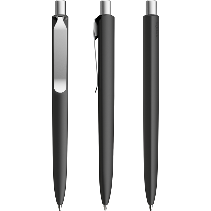 Prodir DS8 Metal Clip Soft Touch-Black