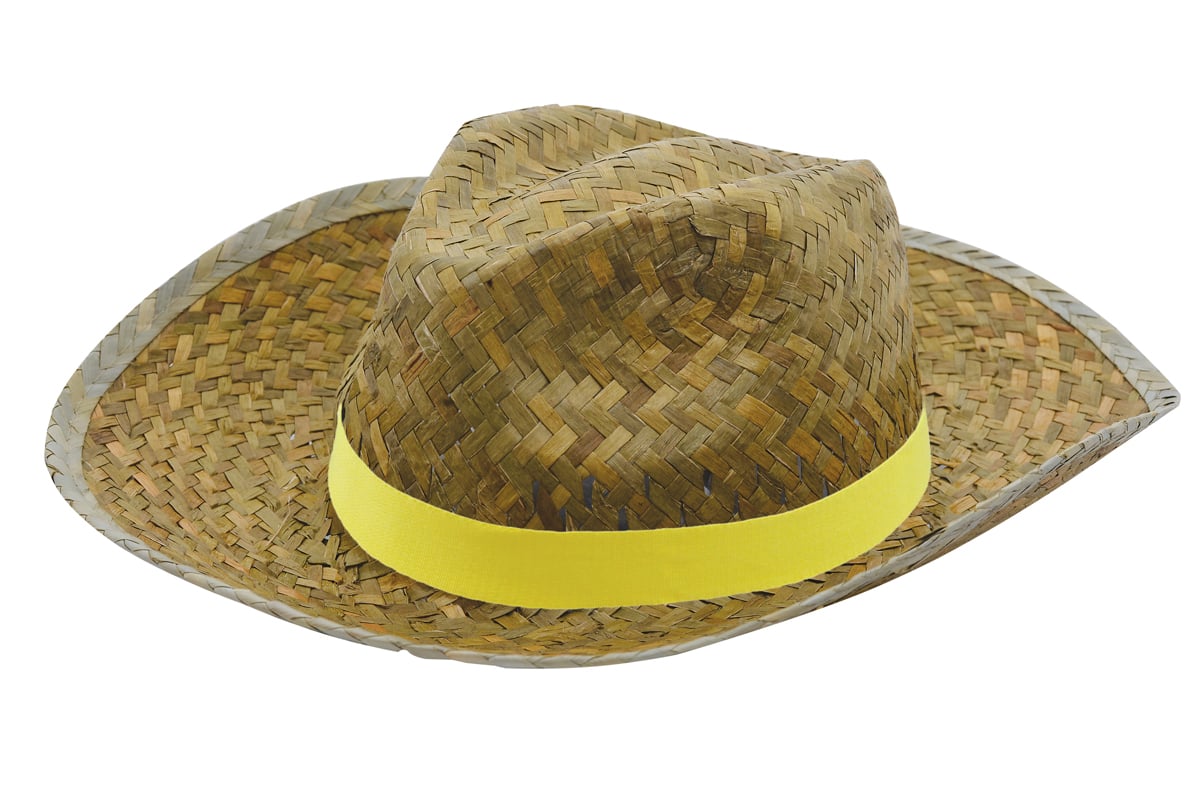 Promo Strohoed Paglietta-Geel, #ebdc1d-1 kleur