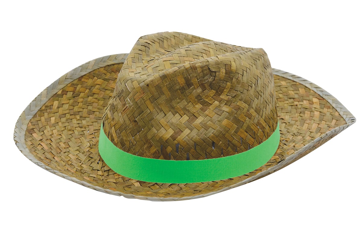 Promo Strohoed Paglietta-Groen, #bed968-1 kleur