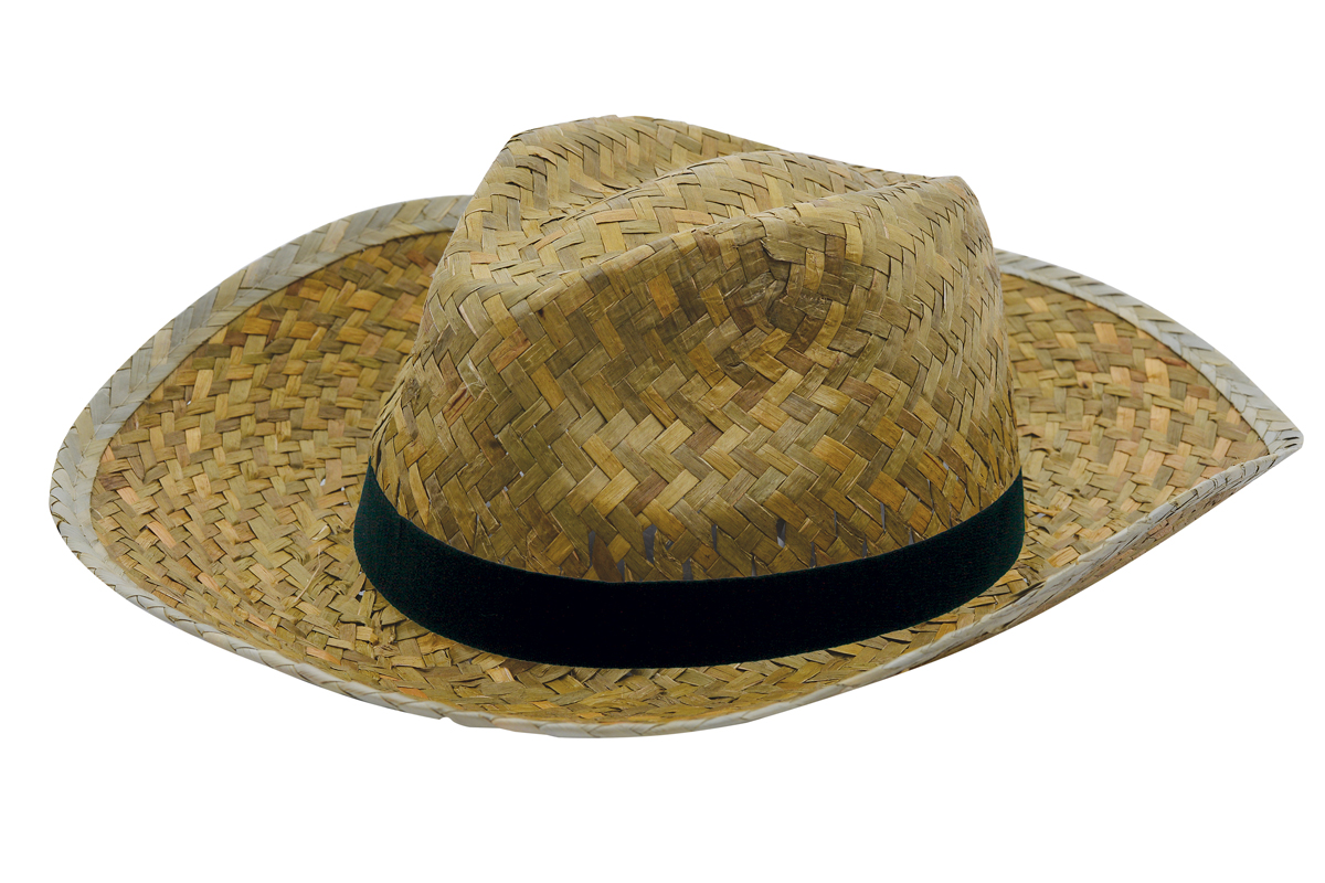 Promo Strohoed Paglietta-Zwart, #000000-1 kleur